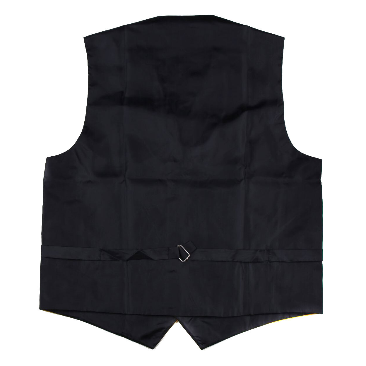 Men’s Solid Sunshine Yellow Satin Tuxedo Vest Formals Weddings Proms Waistcoat