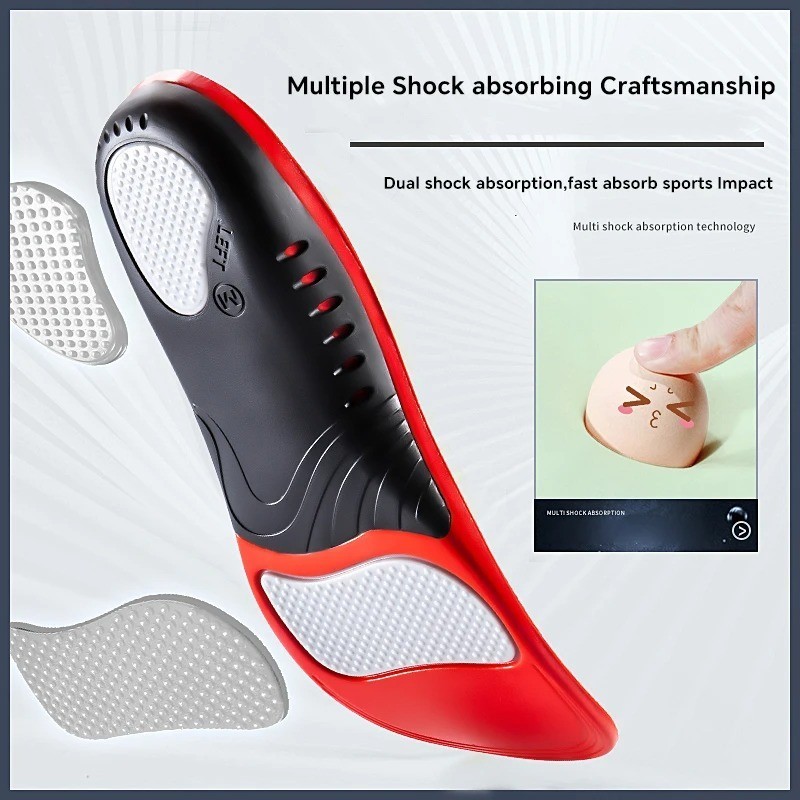 Plantar Fasciitis High Arch Support Insoles for Men Women, Arch Support Inserts