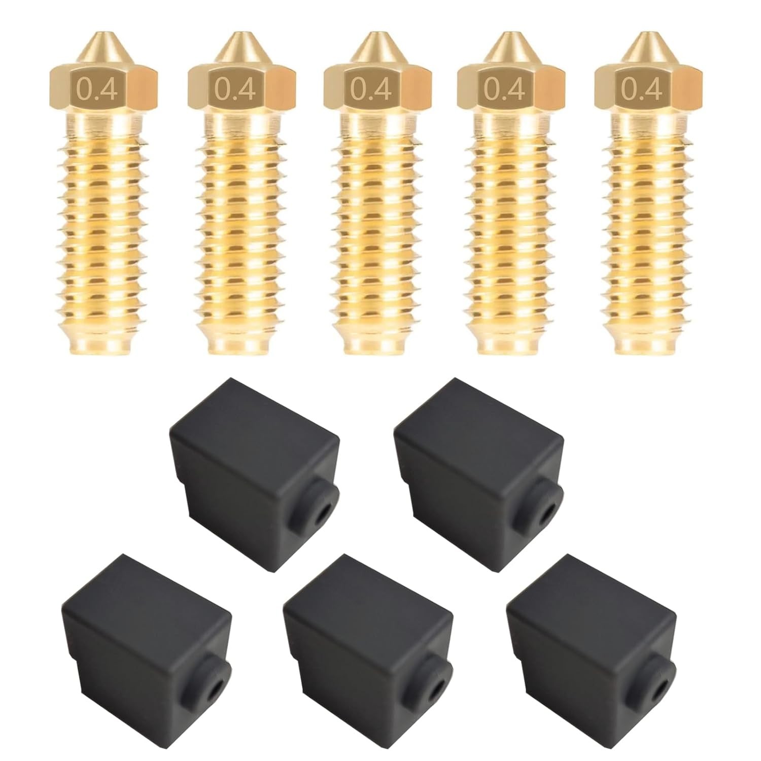 5PCS Nozzles and Silicone Socks for Anycubic Kobra 3/Kobra S1, 3D Printer…