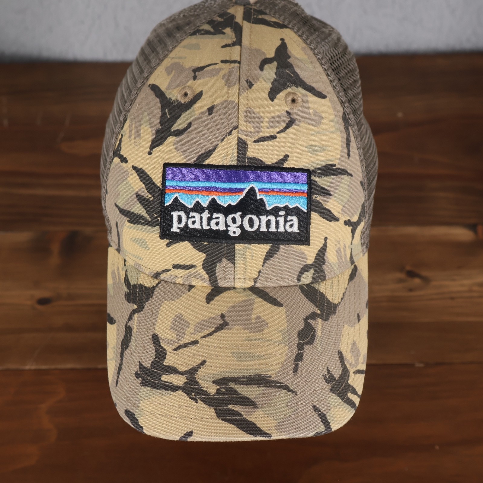 Patagonia Hat Adult P-6 Logo Lo Pro Camo Adjustable Trucker Baseball 38016