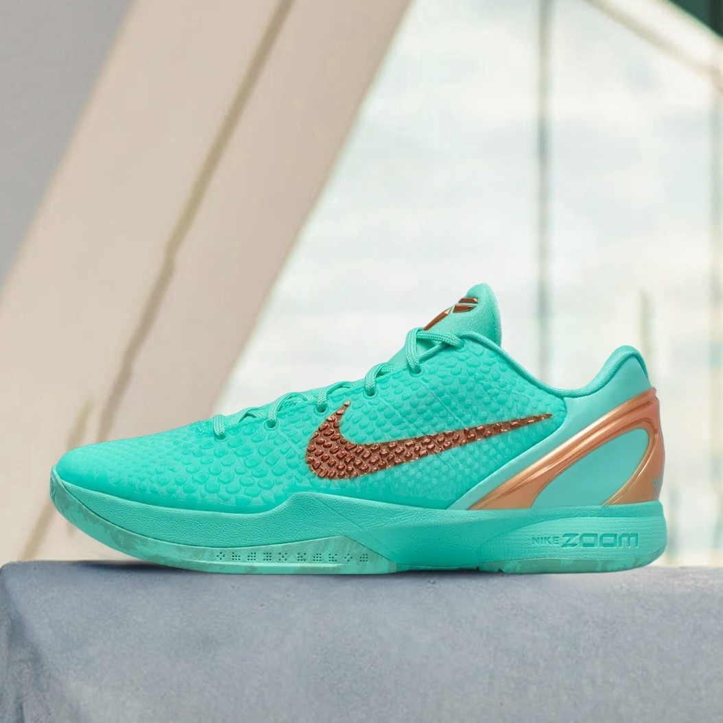 DS Jalen Brunson Zoom Kobe 6 Protro ‘Statue of Liberty’ IQ5774-300 Synthetic Men