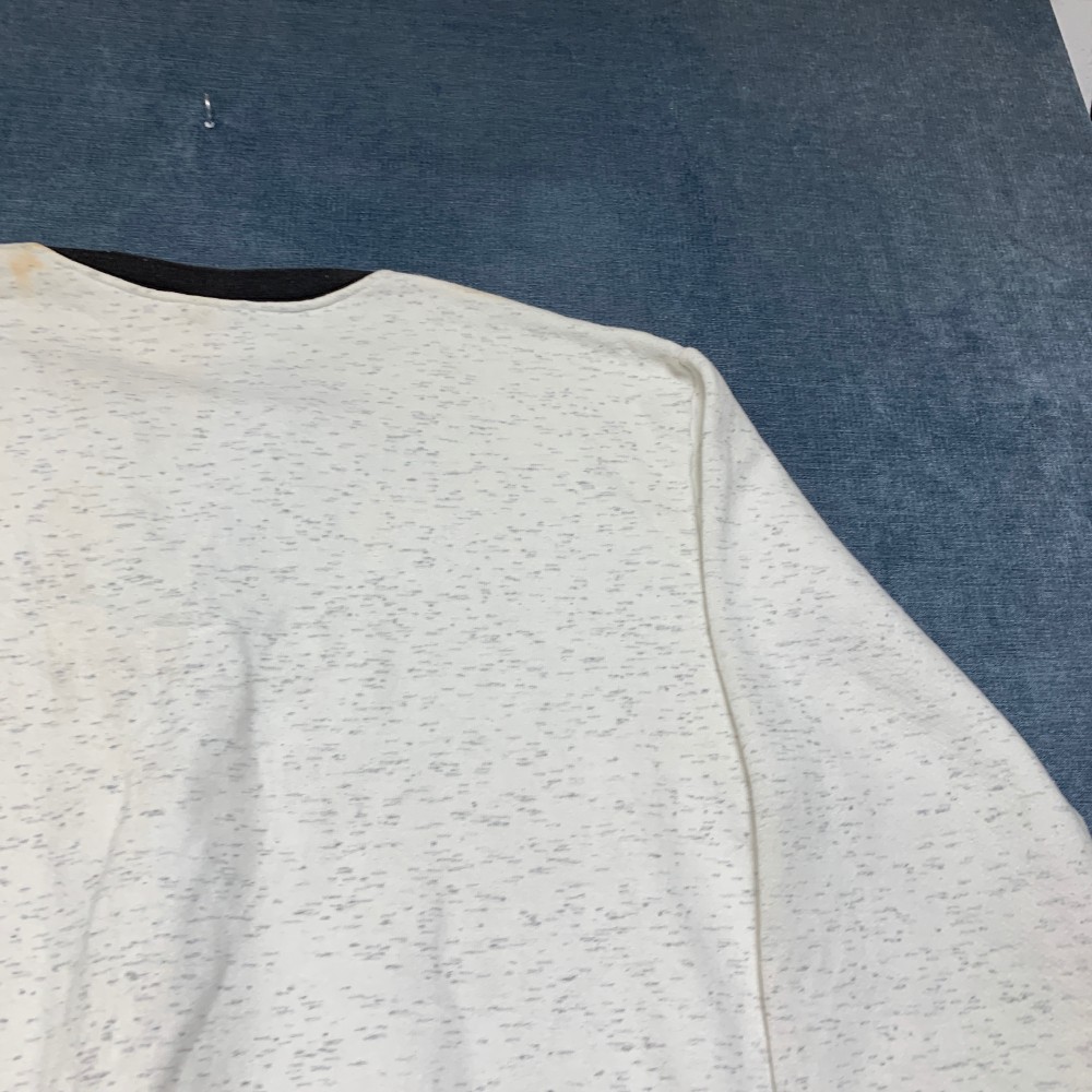 VTG Signature Sportswear Prime Inc Springfield Henley Sweatshirt Men Large White