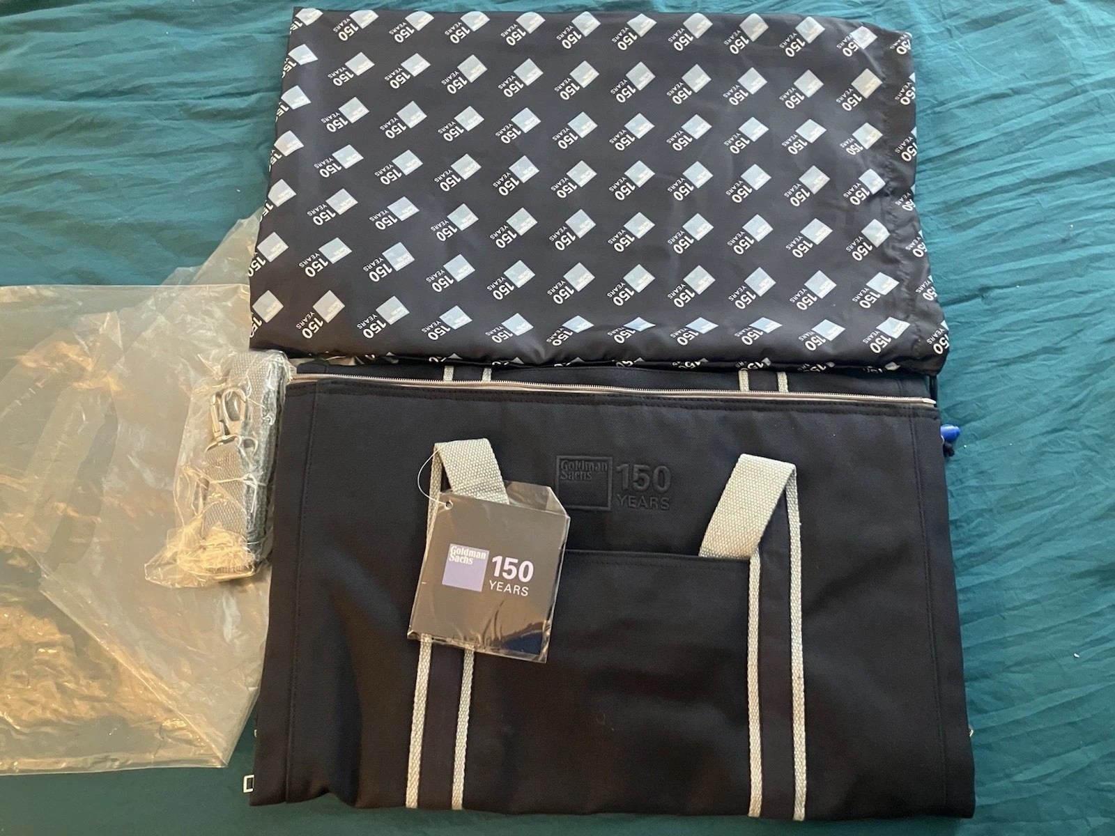 NEW Scarborough&Tweed Goldman Sachs 150 Year Canvas Duffel Garment Bag Dust Bag