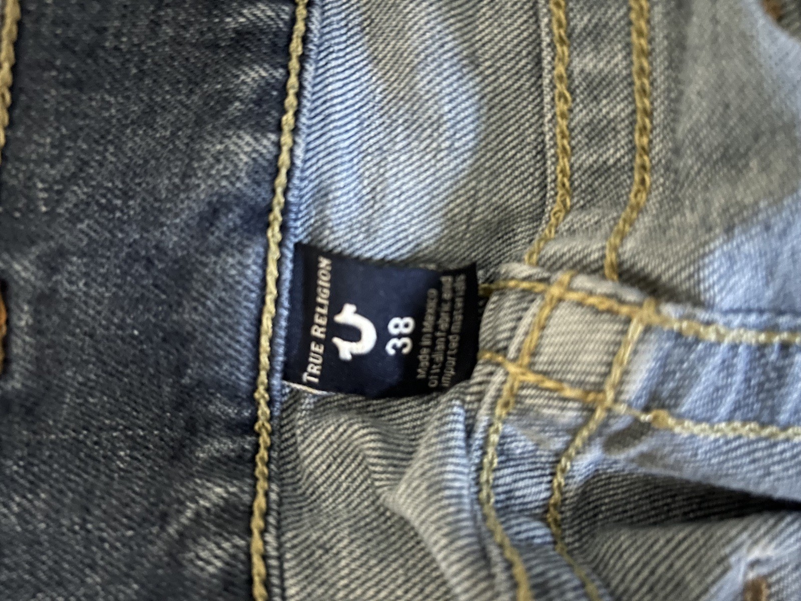 True Religion Men’s Rocco Relaxed Skinny Fit Jeans, Size 38