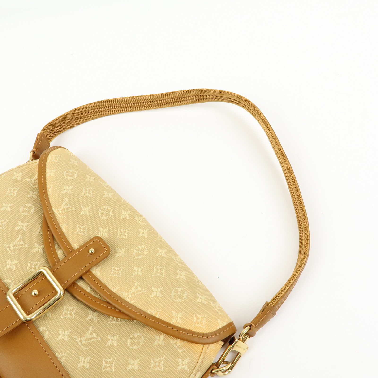 Louis Vuitton Monogram Mini Marjolie Hand Bag Beige M92694 Authentic Used F/S