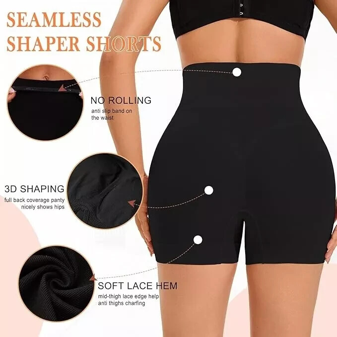 NIP / SHAPEMINT Essentials Women’s HIGH WAISTED SHAPER BOYSHORTS Panties – 3XL
