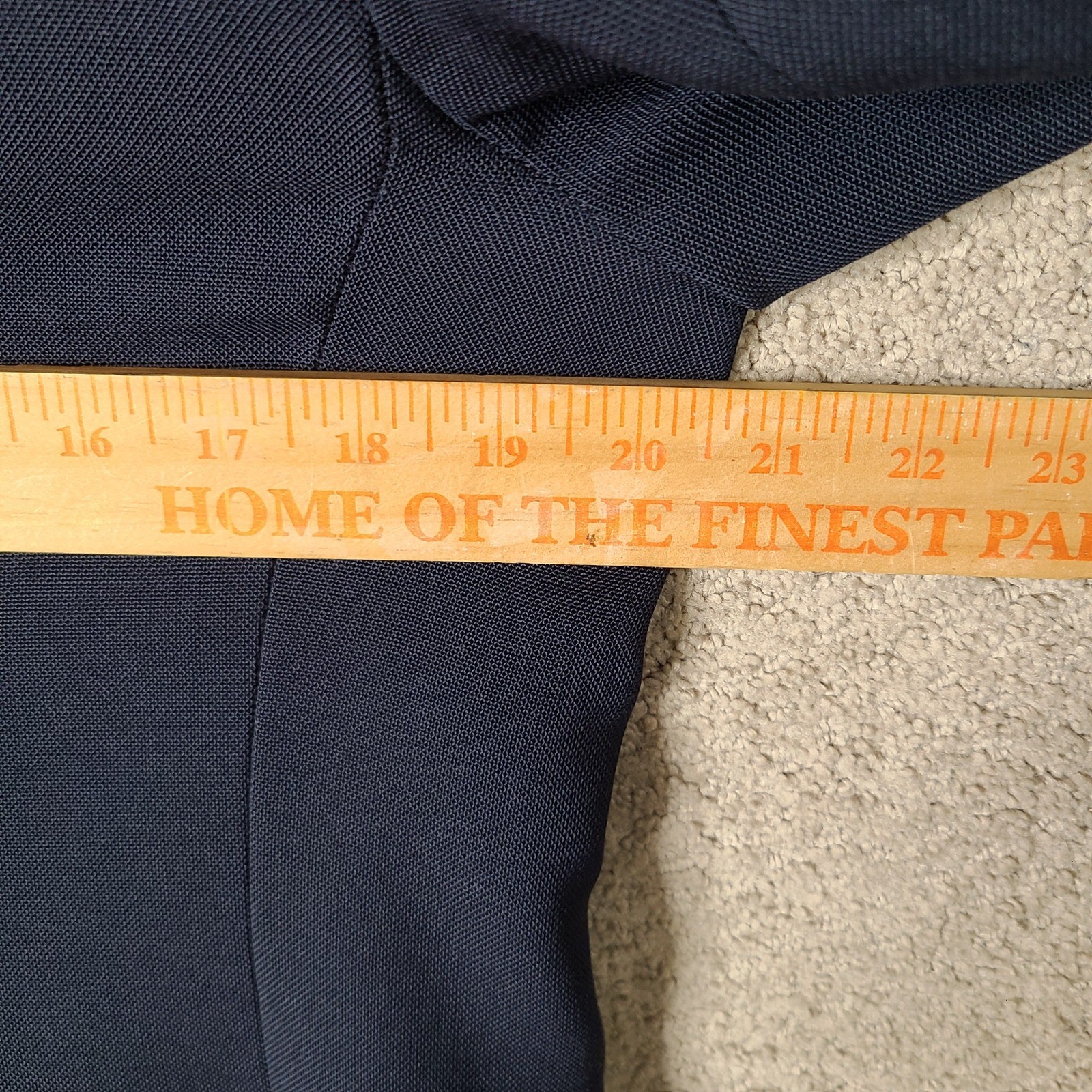 Haggar Imperial Jacket Mens 40R Navy Blue Sport Coat Gold Crest Buttons USA