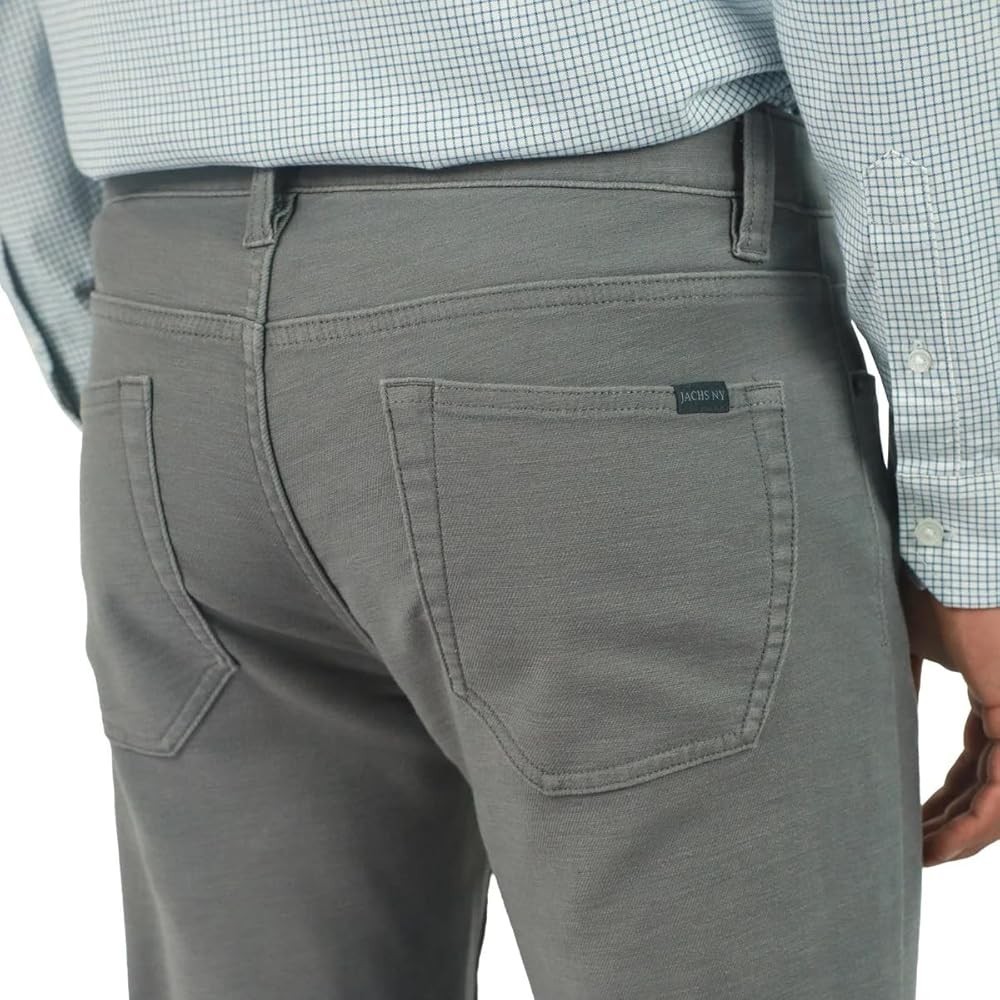 Jachs New York Men’s Straight Fit Stretch 5 Pocket Twill Pant Gray,Tan,Navy New!