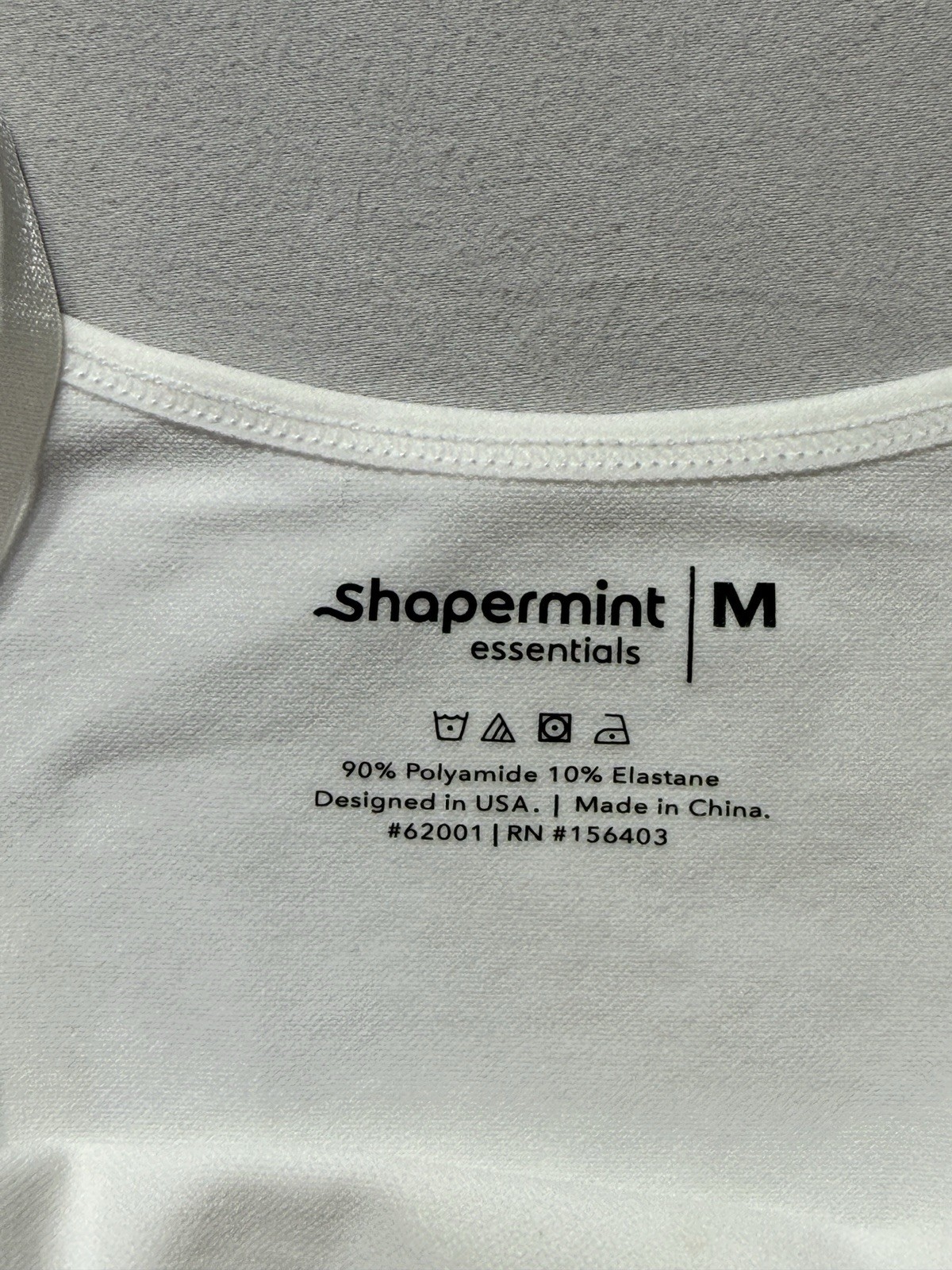 Shapermint Essentials All Day Scoop Neck Cami Womens M White Shapewear NWT