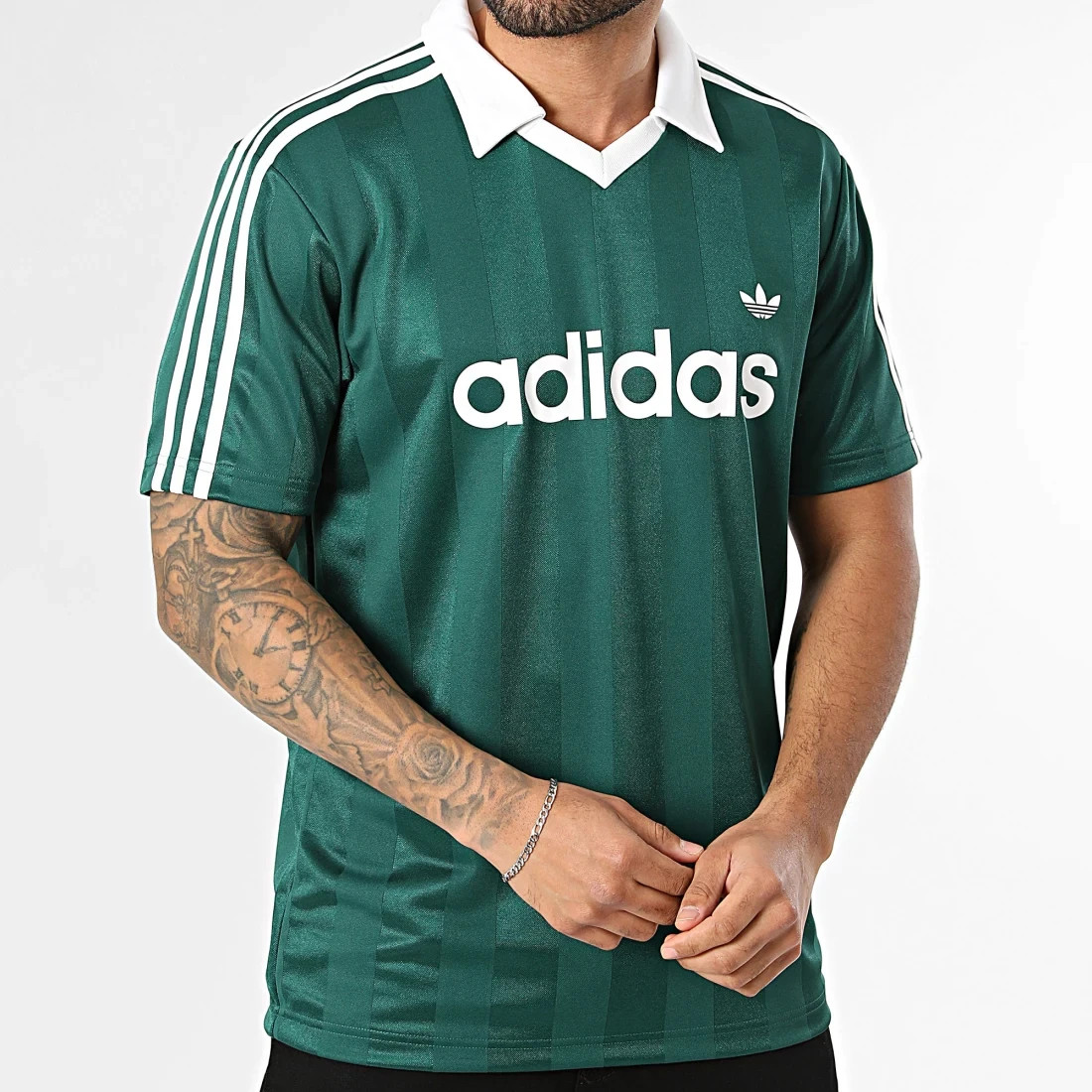 adidas Originals Men’s Archive Collar Engineered JSY Trefoil Jersey KE3582