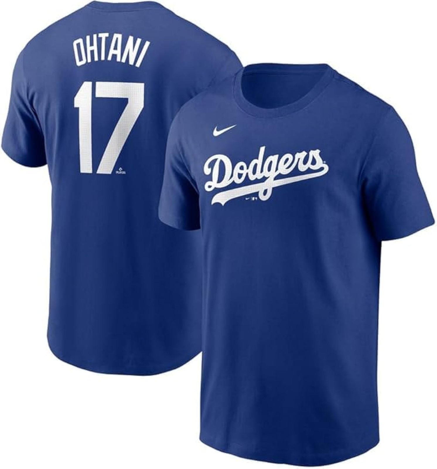Blue Home T-Shirt with Shohei Ohtani 17 Graphic by Nike – Blue – XX-Large