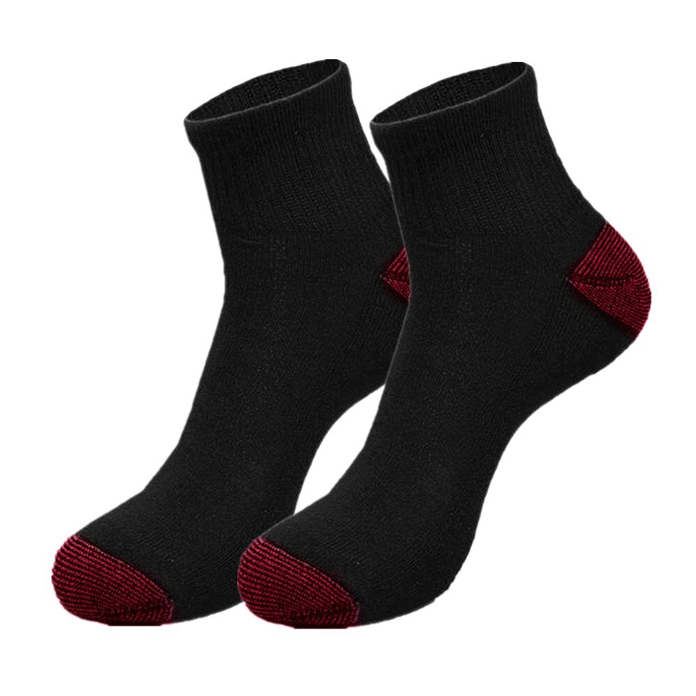Men Cushioned Cotton Athletic Ankle Quarter Crew Socks Low Cut Size 9-13