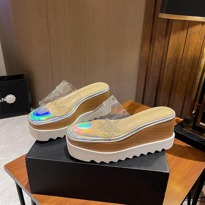Stella McCartney Platform Shoes Height Increasing Slippers, Sandals Women