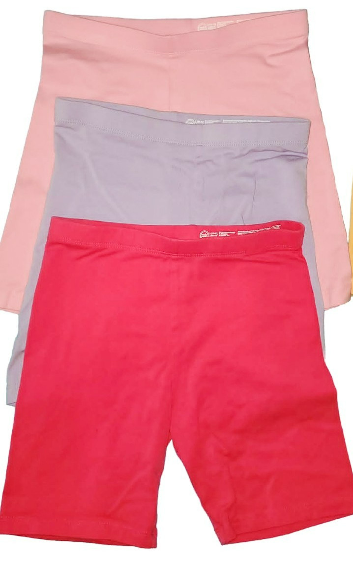 Wonder Nation Girls Bike Shorts Lot of 7 Size Large 10-12 Solid Colors