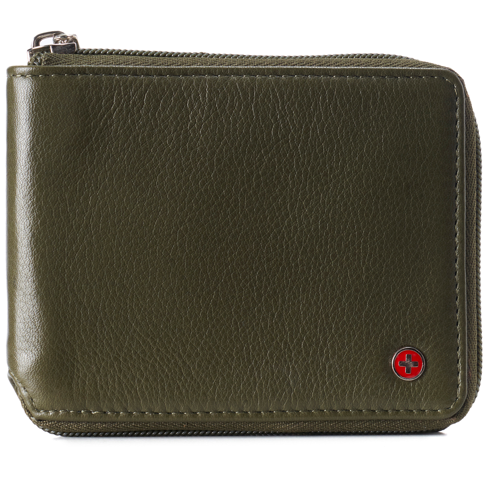 Alpine Swiss Logan Zipper Bifold Wallet | All-Around Zip Closure | 13 Card