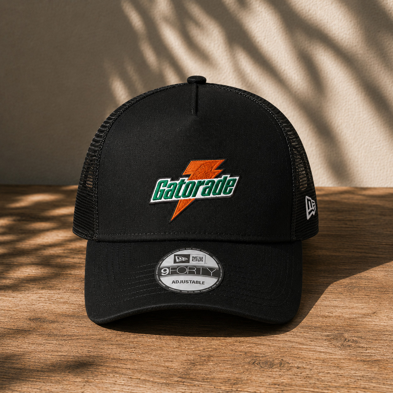 Gatorade Embroidered Trucker Hat Black Mesh Adjustable Snapback Baseball Cap