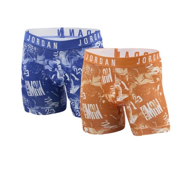 NWT. Jordan. 2 Pack. Flight Microfiber Boxer Brief. Sport Blue. MRSP. $38.00