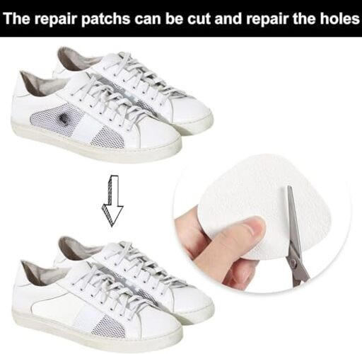 4Pair Shoe Patches for Holes, Self-Adhesive Shoes Heel Repair, Hole Repair 8Pcs