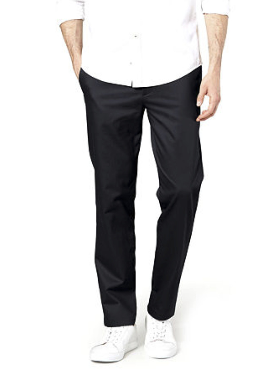 Dockers Men Slim Fit Signature Khakis Black Size 34X29