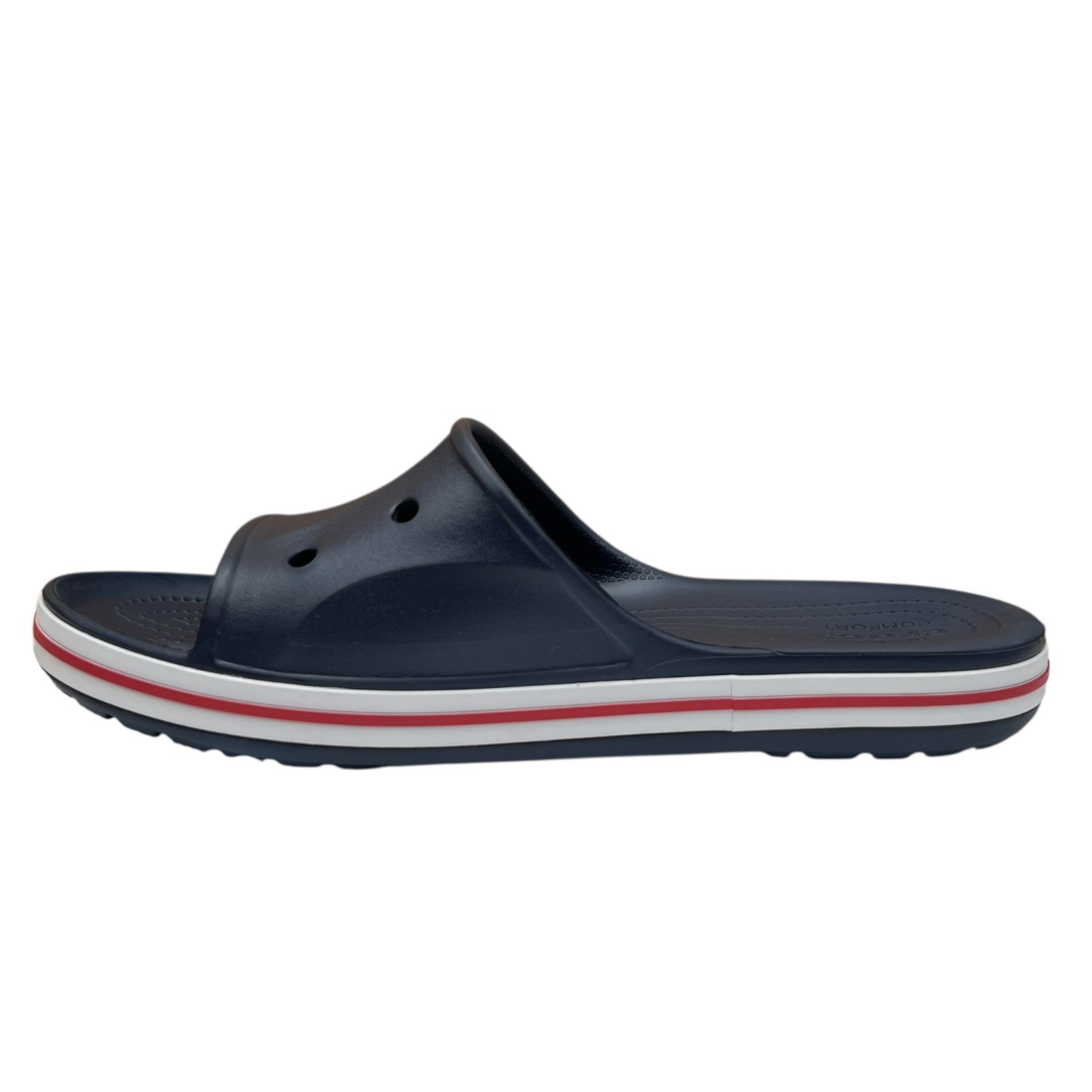 Crocs Bayaband Mens Slide Sandals Size 9 Navy Blue Water Friendly Lightweight
