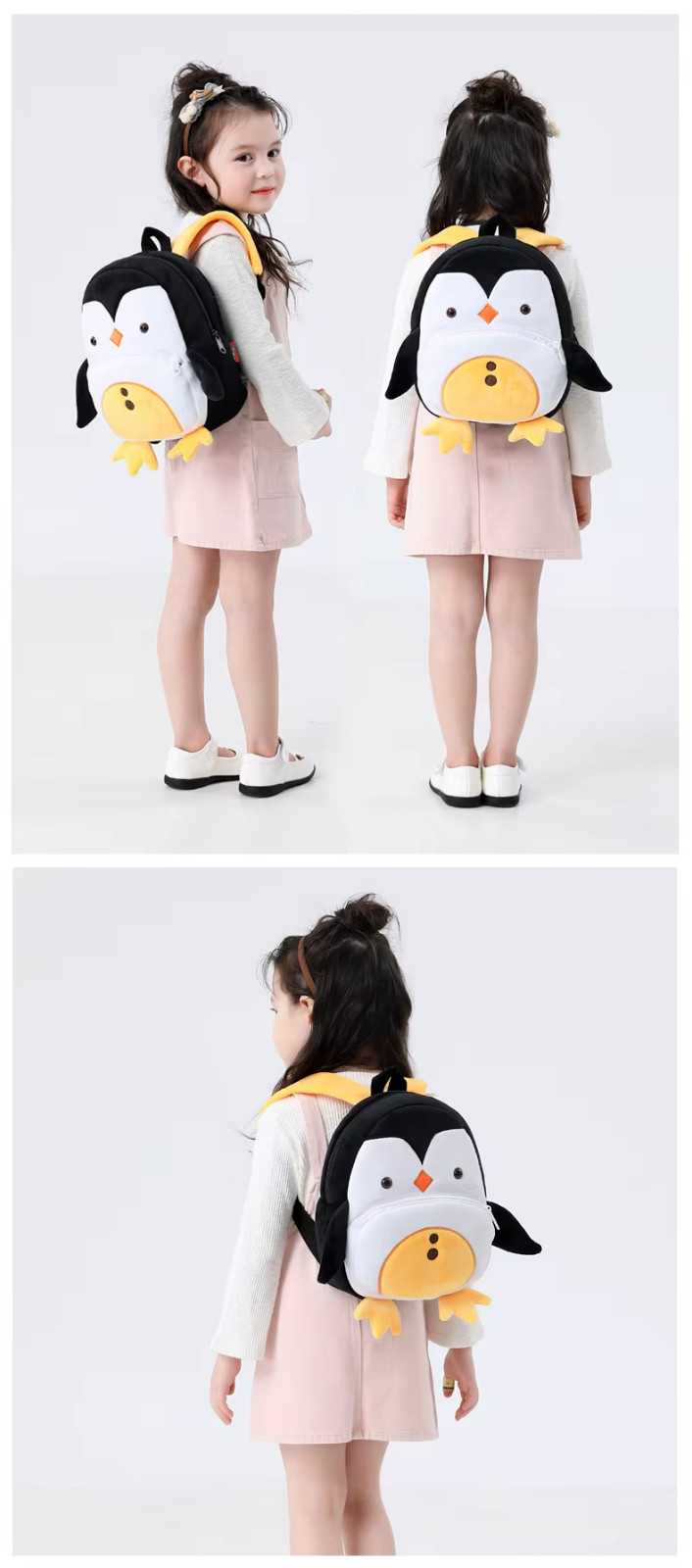 Cute Animal Plush Backpack Toddler School Bag Cartoon Baby Gift for Boys Girls