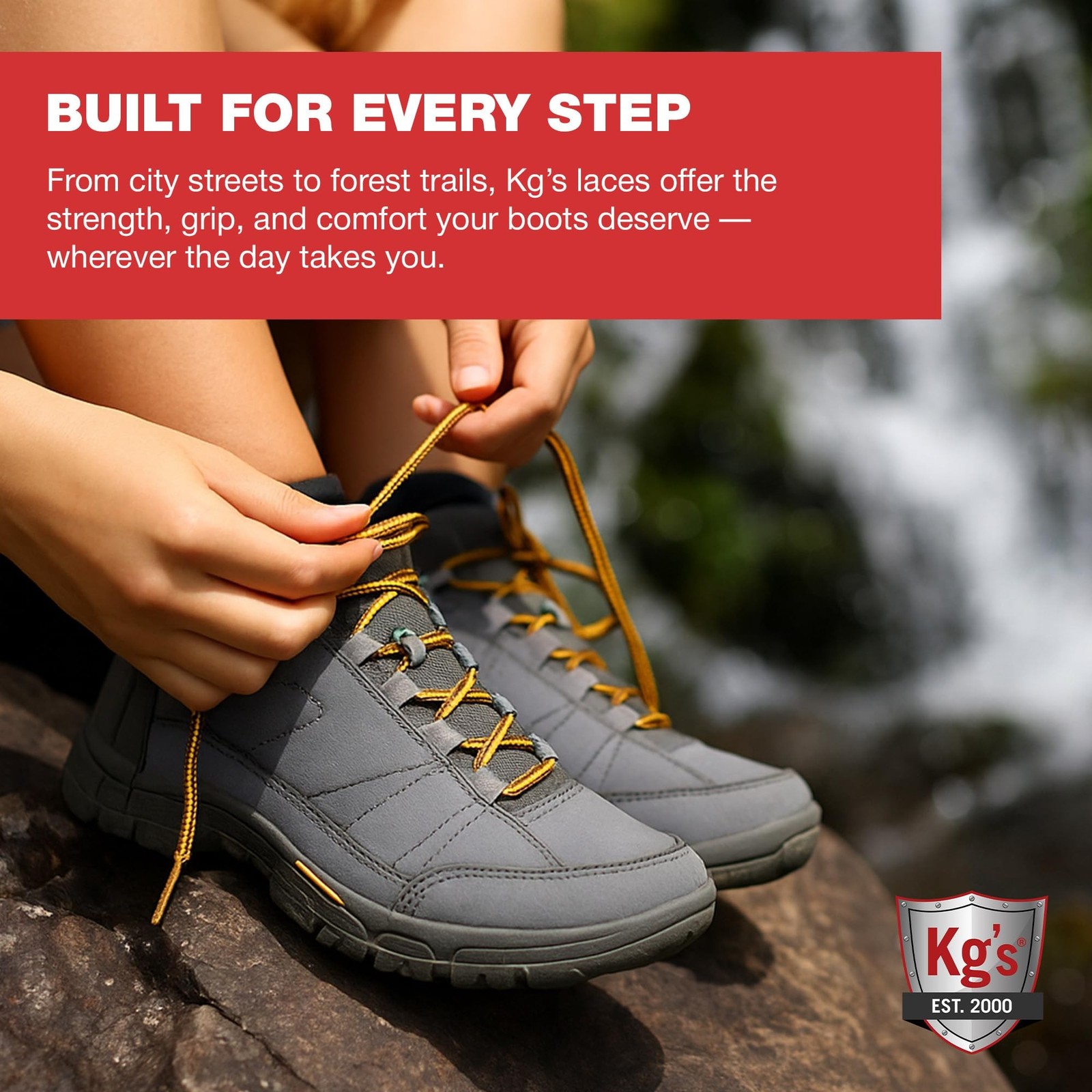 Kg’s Everyday Heavy Duty Boot Laces [3 Pairs] – Durable Shoelaces for Work