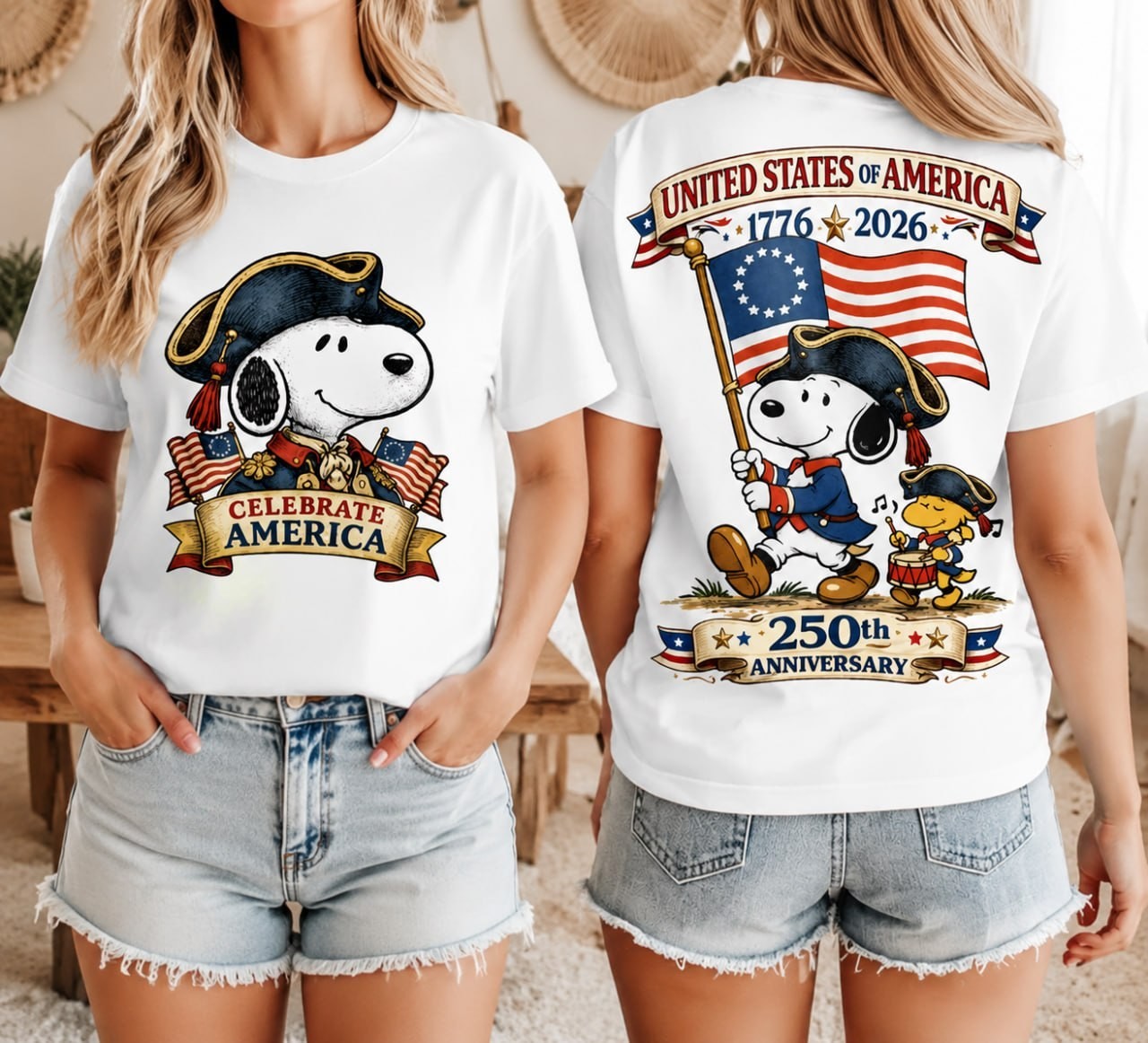 America 250th Anniversary 1776–2026 Patriotic 4th Of July USA Graphic Tee