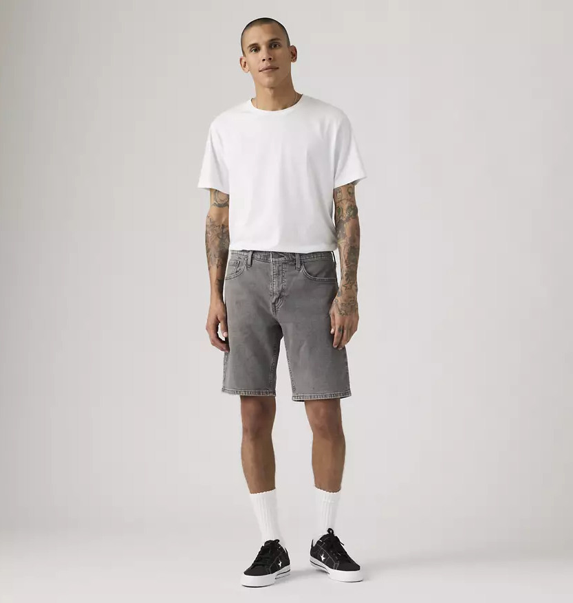 Levi’s 405 Standard 10″ Men’s Shorts – Greyscale – Grey – Length 10 NEW
