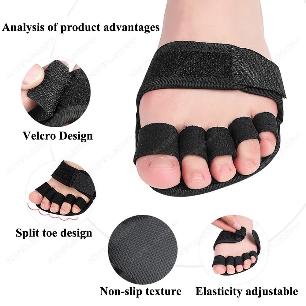 Adjustable Five Toe Separator Hallux Valgus Cushion Protector 1 Pair