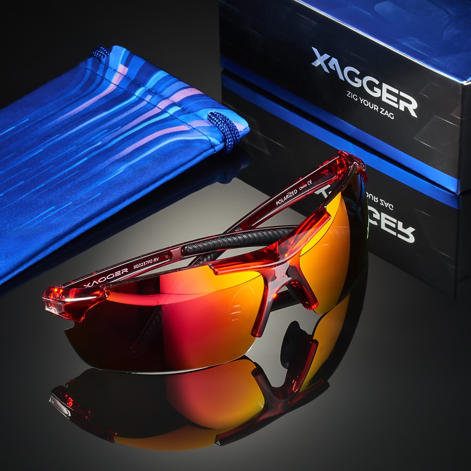 Xagger Polarized Wrap Around Men’s Women’s Baseball Softball Sport Sunglasses