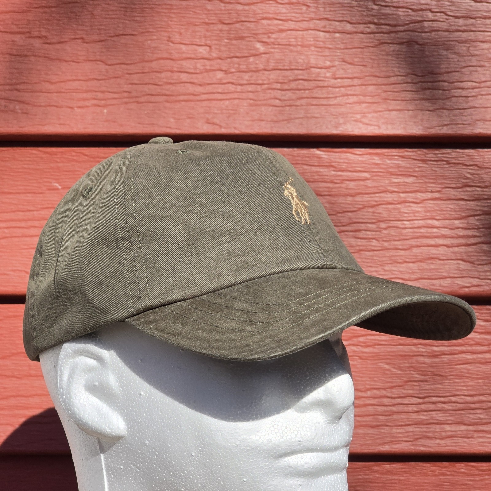 Polo Ralph Lauren Men’s One Size Cotton Chino Adjustable Ball Cap Olive Green
