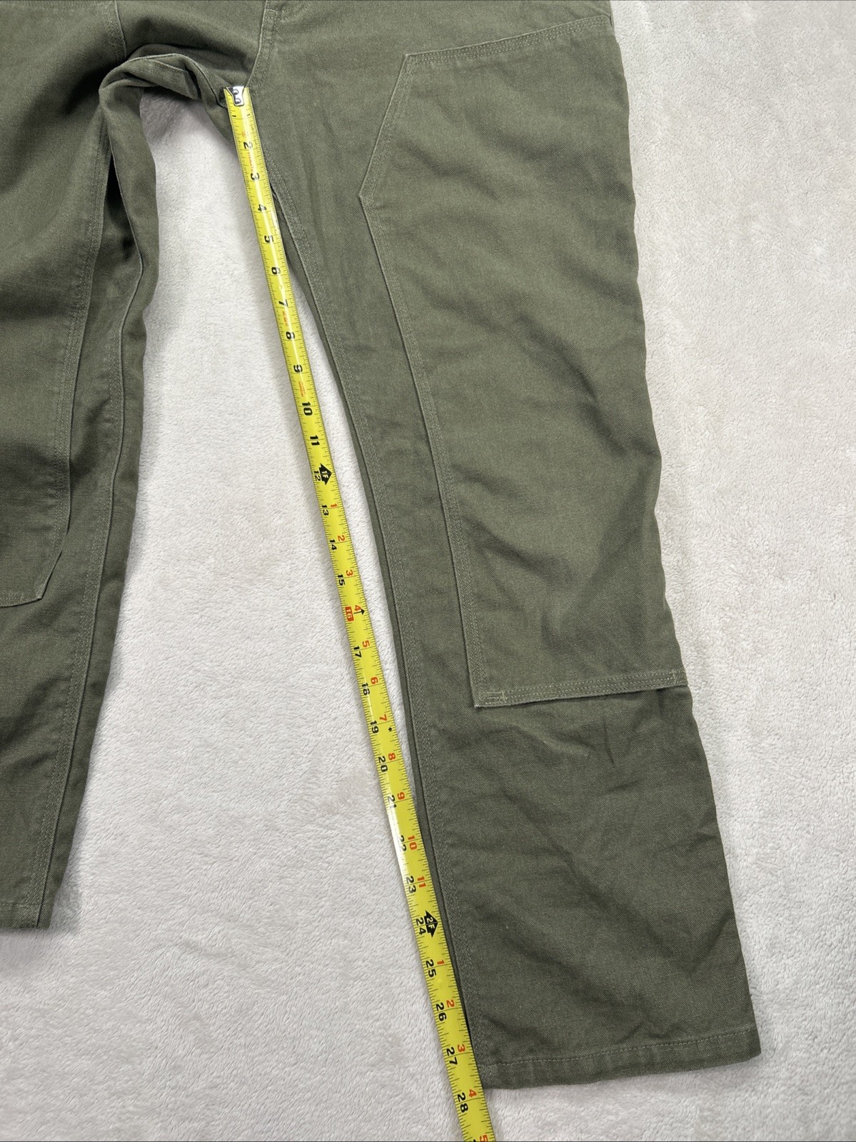 Patagonia Sz 8 All Seasons Hemp Canvas Double Knee Carpenter Pant Fatigue Green