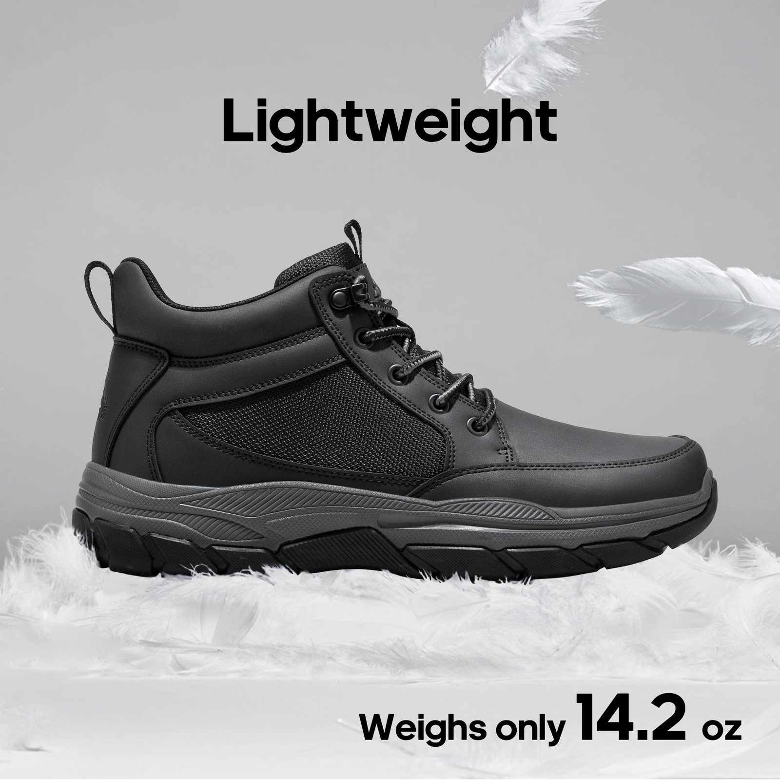 NORTIV 8 Mens Hiking Boots Lightweight Breathable Ankle Lace Up Chukka Boots