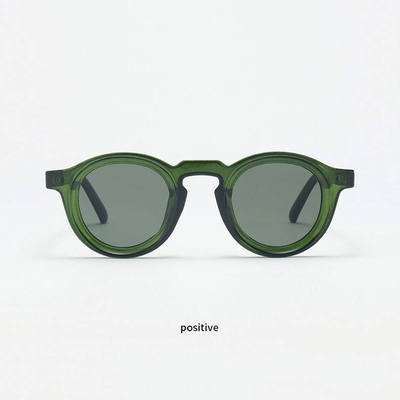 Unisex Round UV Protection Sunglasses Fashion Thick Frame Driving Shade Glasses