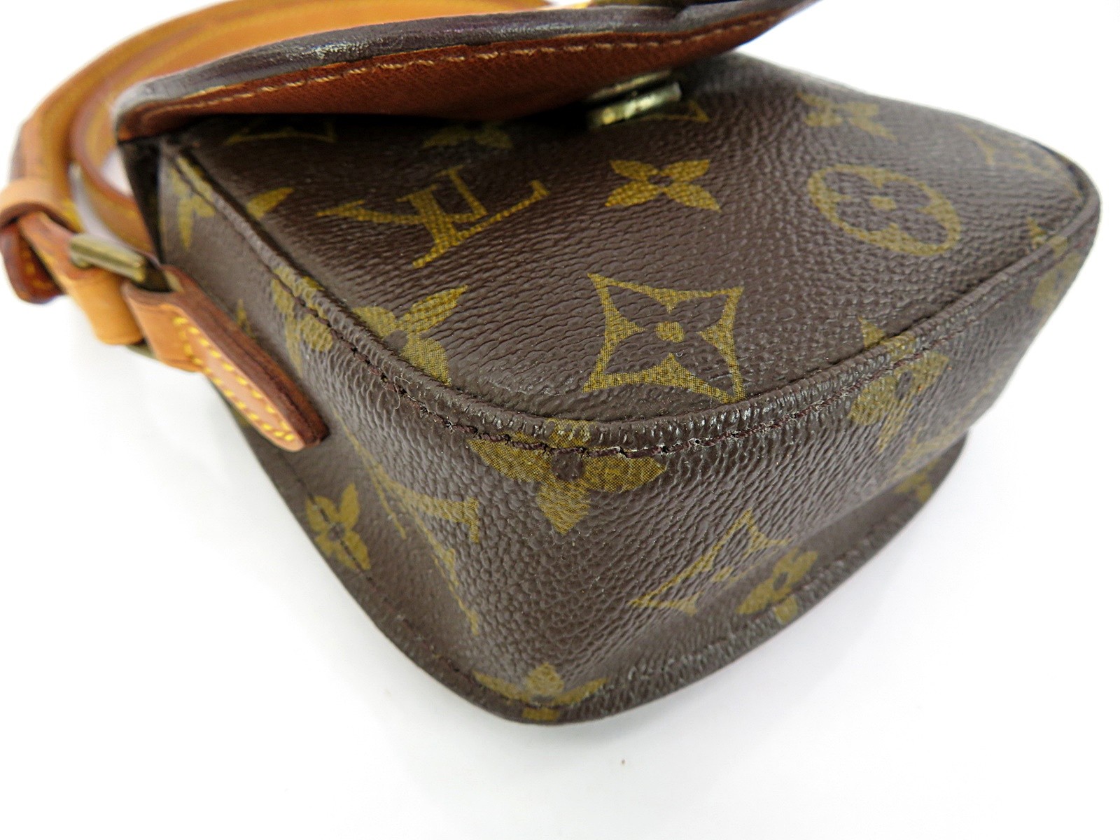 Auth LOUIS VUITTON Saint Cloud Mini Monogram Shoulder Bag Purse #64161