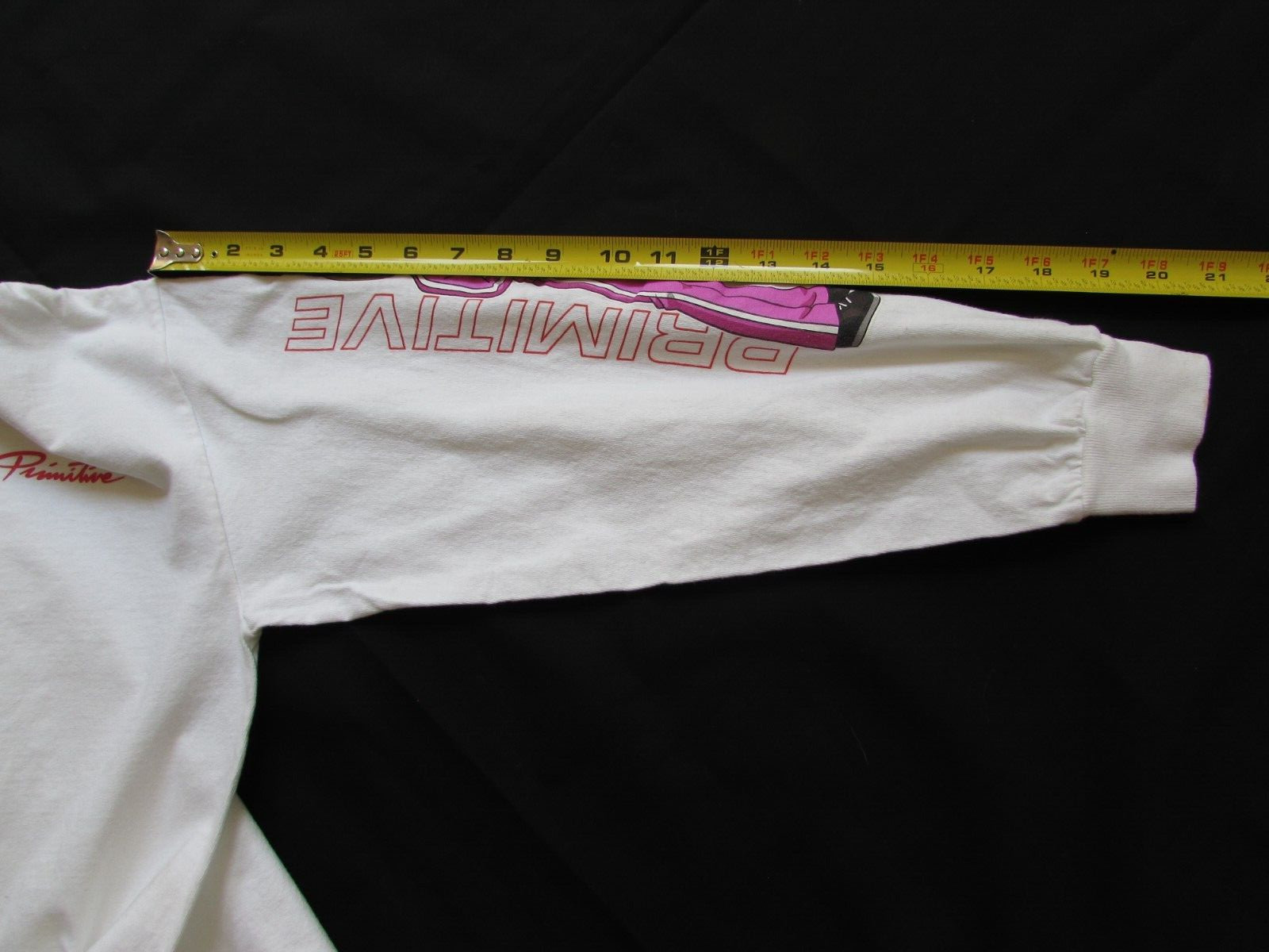 Dragon Ball Super Primitive Shirt Men White Long Sleeve Shrink After Washed Sz S