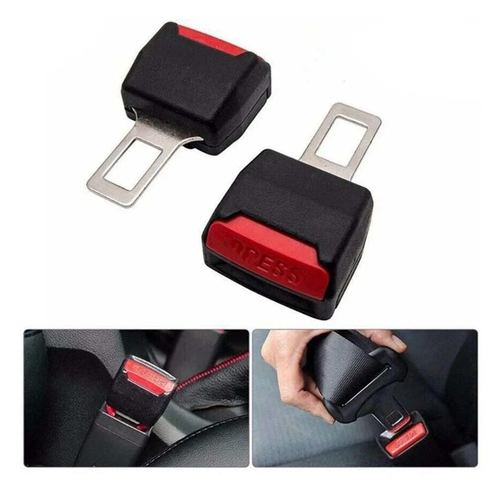2Pcs/Set Car Safety Belt Buckle Extension Clip Safety Belt Buckle Thick Socket P