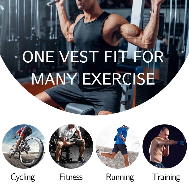 Gynecomastia Compress Tank Top Men Slim Body Shaper Vest Athletic Shirt Sauna NW