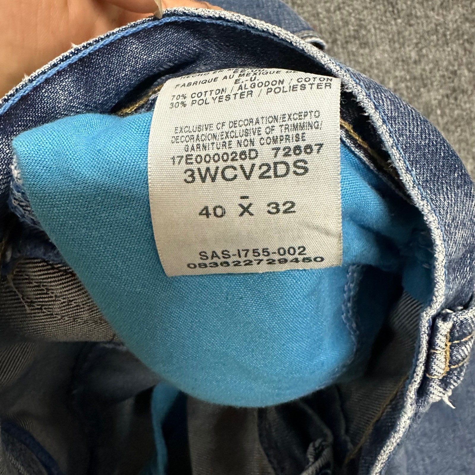 Wrangler Carpenter Jeans Mens Size 40×32 Blue Riggs Cool Vantage Workwear