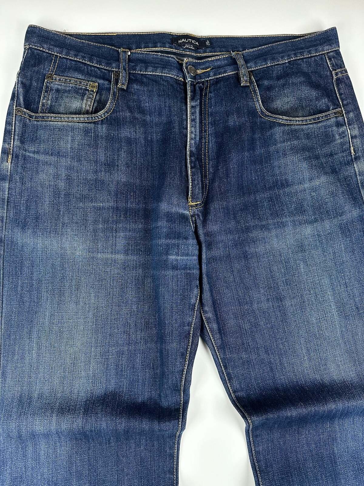 Vintage 00s Nautica Relaxed Wide Fit 5-Pocket Denim Jeans 38×32