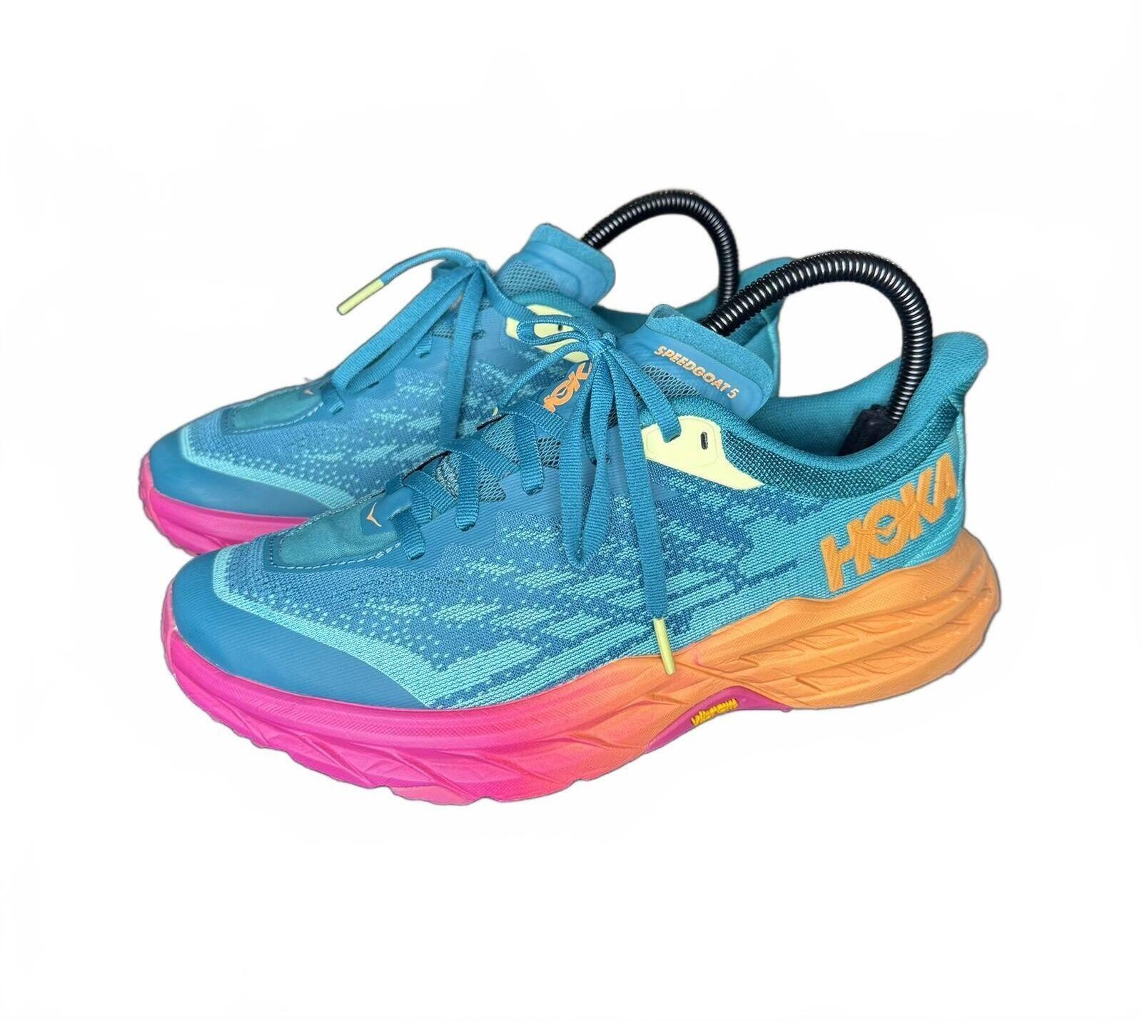 Hoka Women’s Speedgoat 5 Running Shoes Deep Lake Ceramic Sz 6