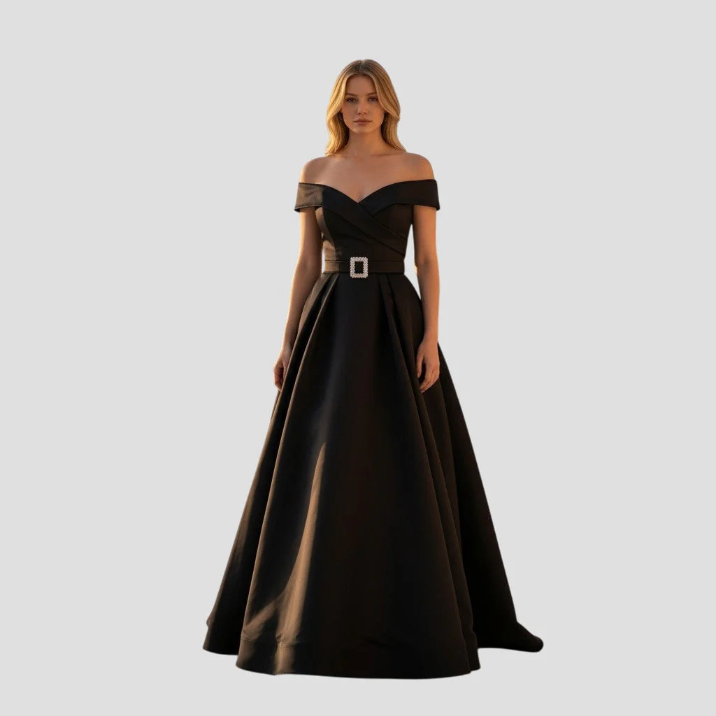 Chic & Sassy Off-Shoulder Evening Delight