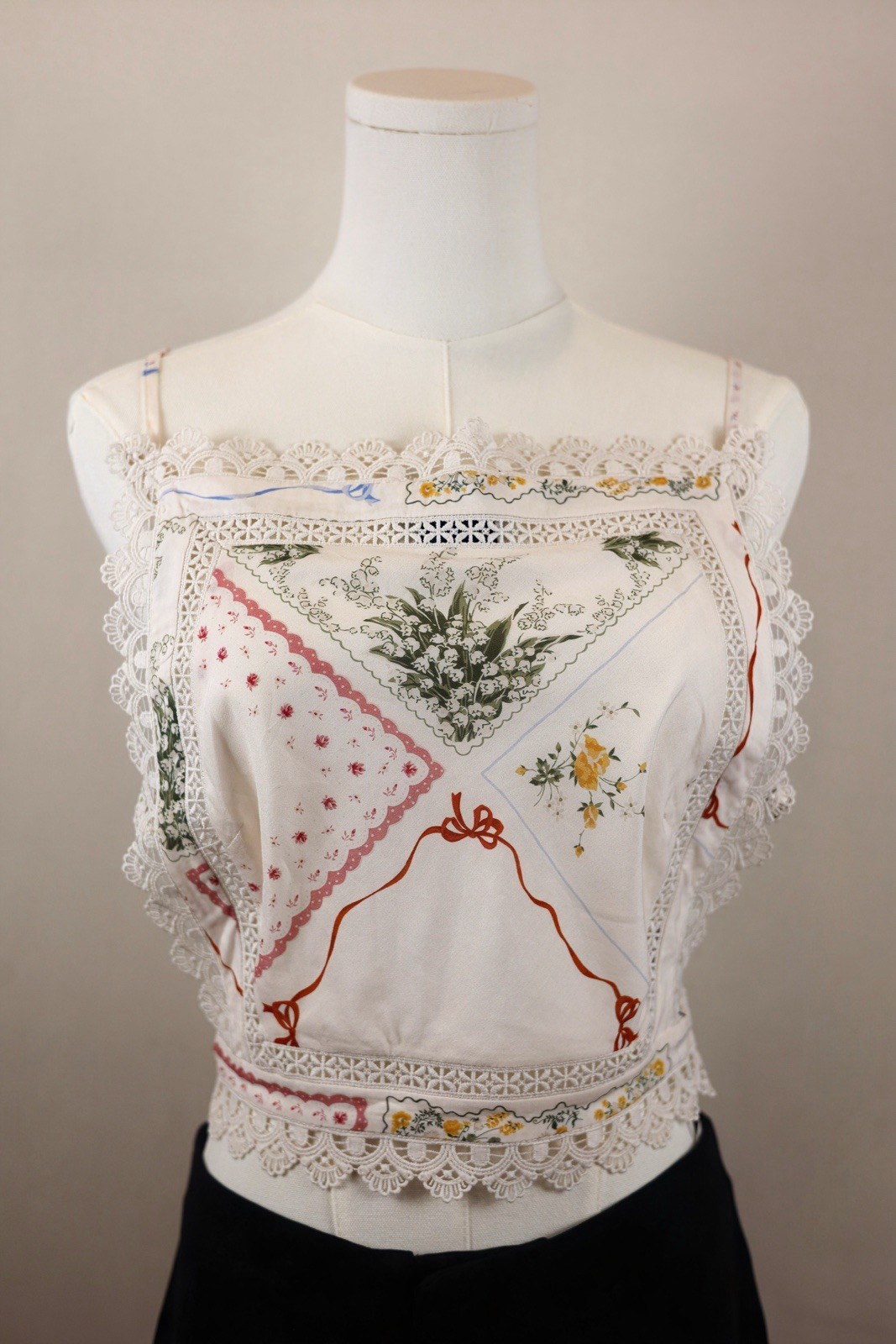 Reformation Meadow Top Nonna Print NWT Medium Sold Out Tie Back Organic Cotton