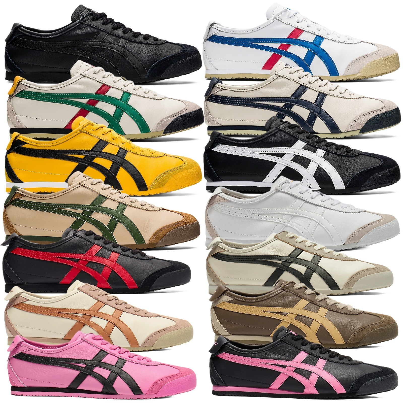 Onitsuka Tiger Genuine MEXICO 66 WHITE / CLASSIC RED USA Buyer No Import duties