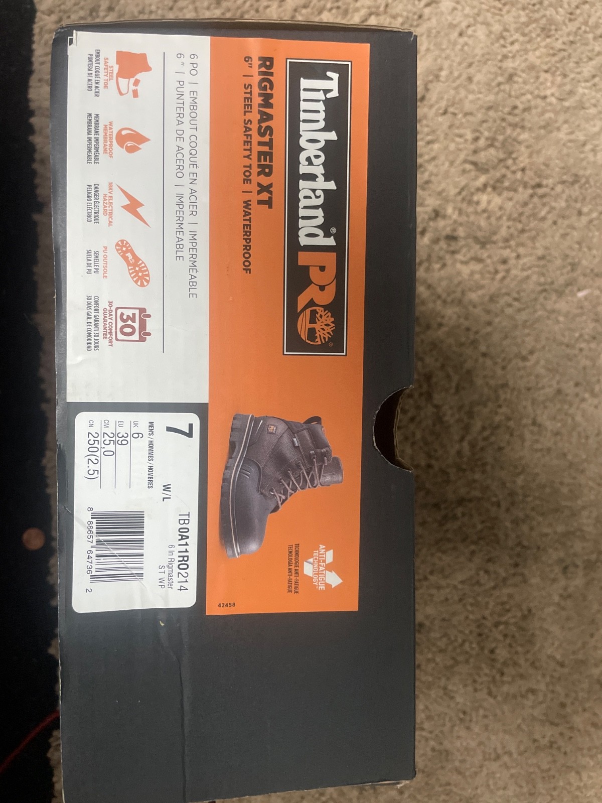 timberland rig-master brand new size 7 men