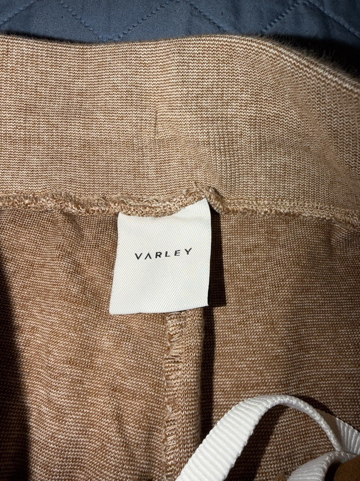 Varley Amberley Ribbed Pique Jogger Pants Biscuit Beige Women’s Size-XS