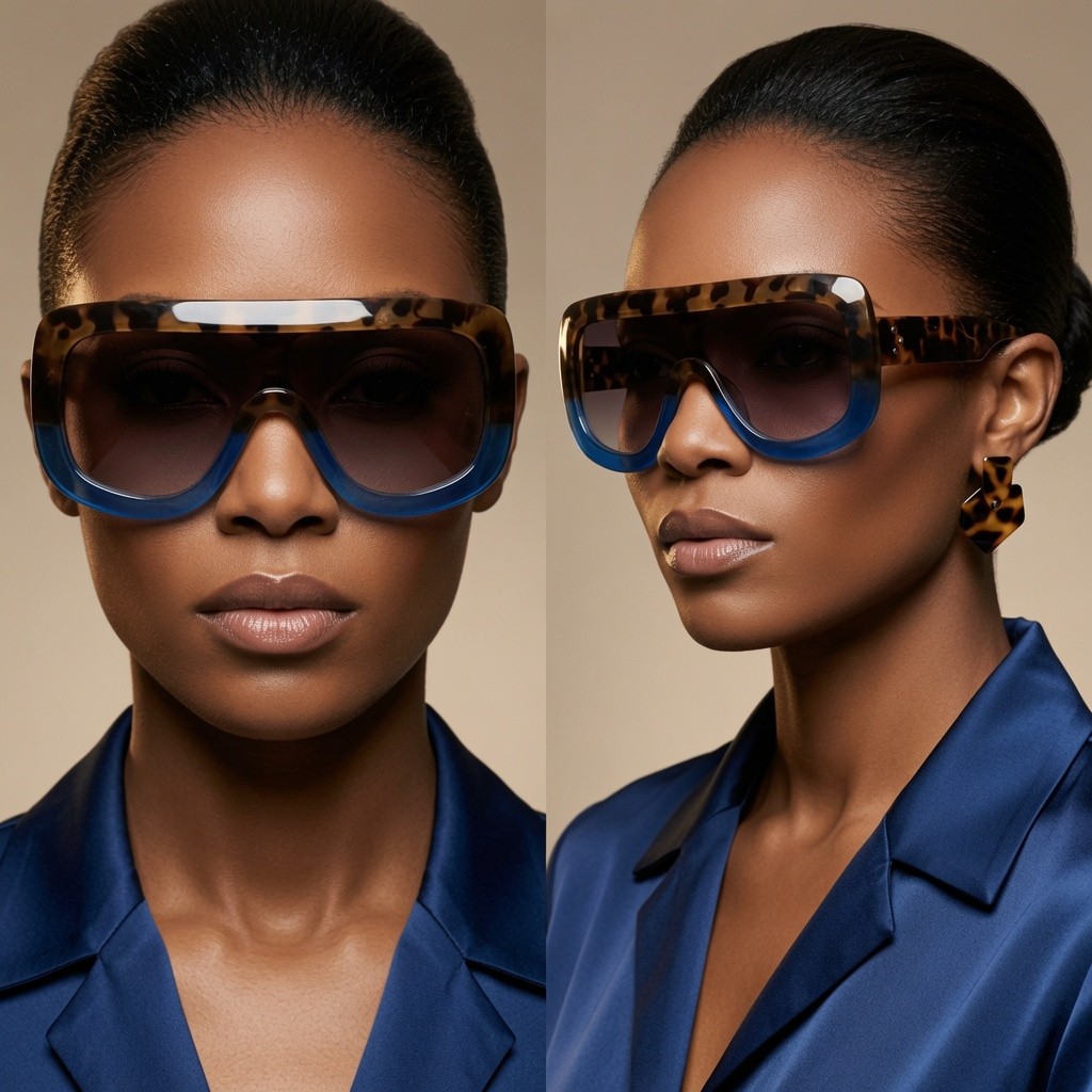 Women Sunglasses Fashion Luxury Oversized Shades One Piece Style Lentes Gafas