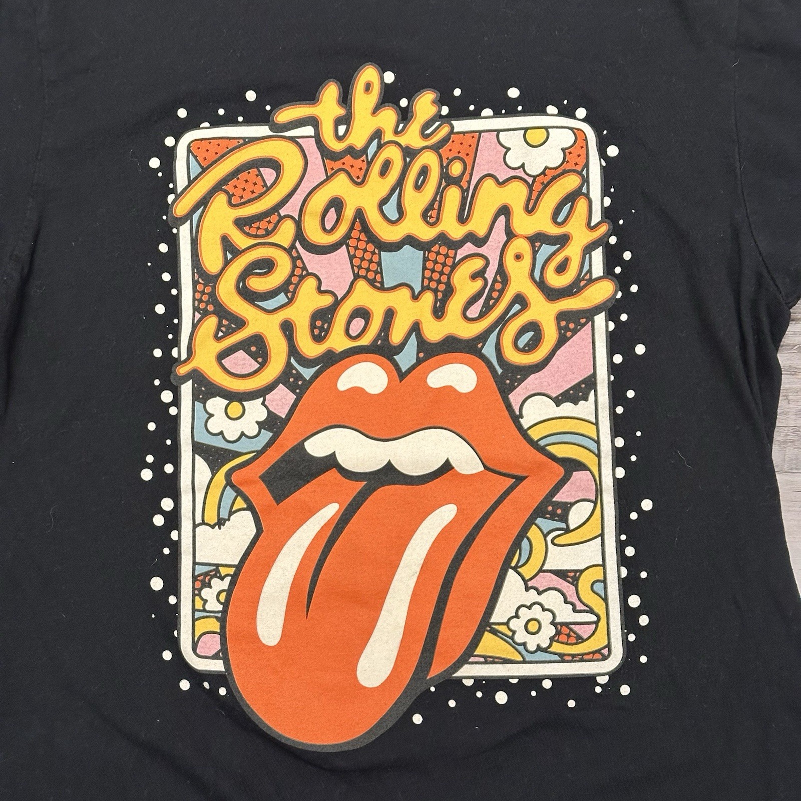 The Rolling Stones Black T Shirt Women’s Size Small