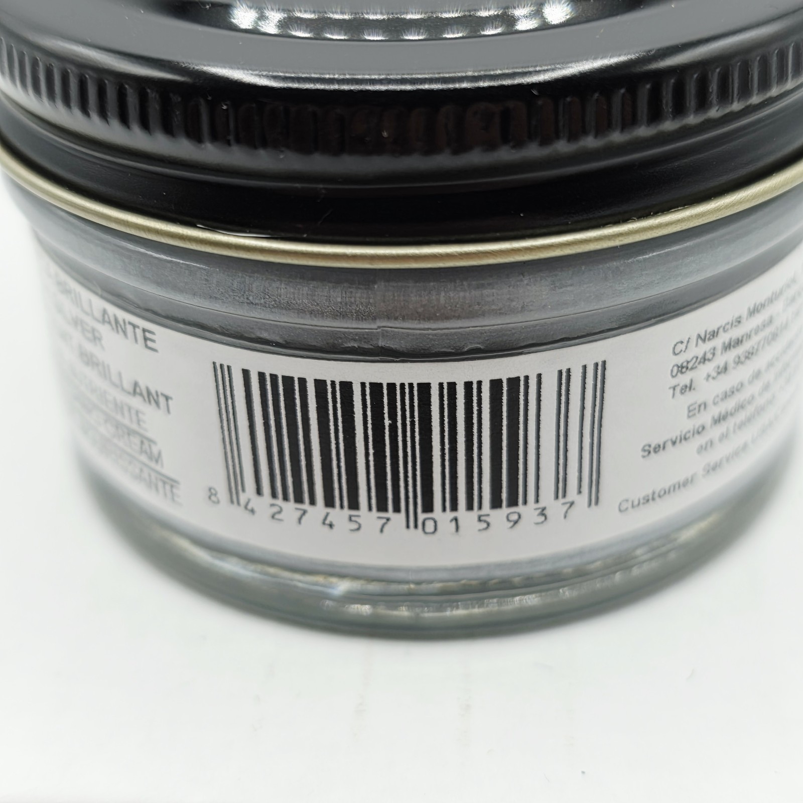 Tarrago Shoe Polish # 106 High Silver Cream Leather Protector 1.76 oz. 50ml Boot