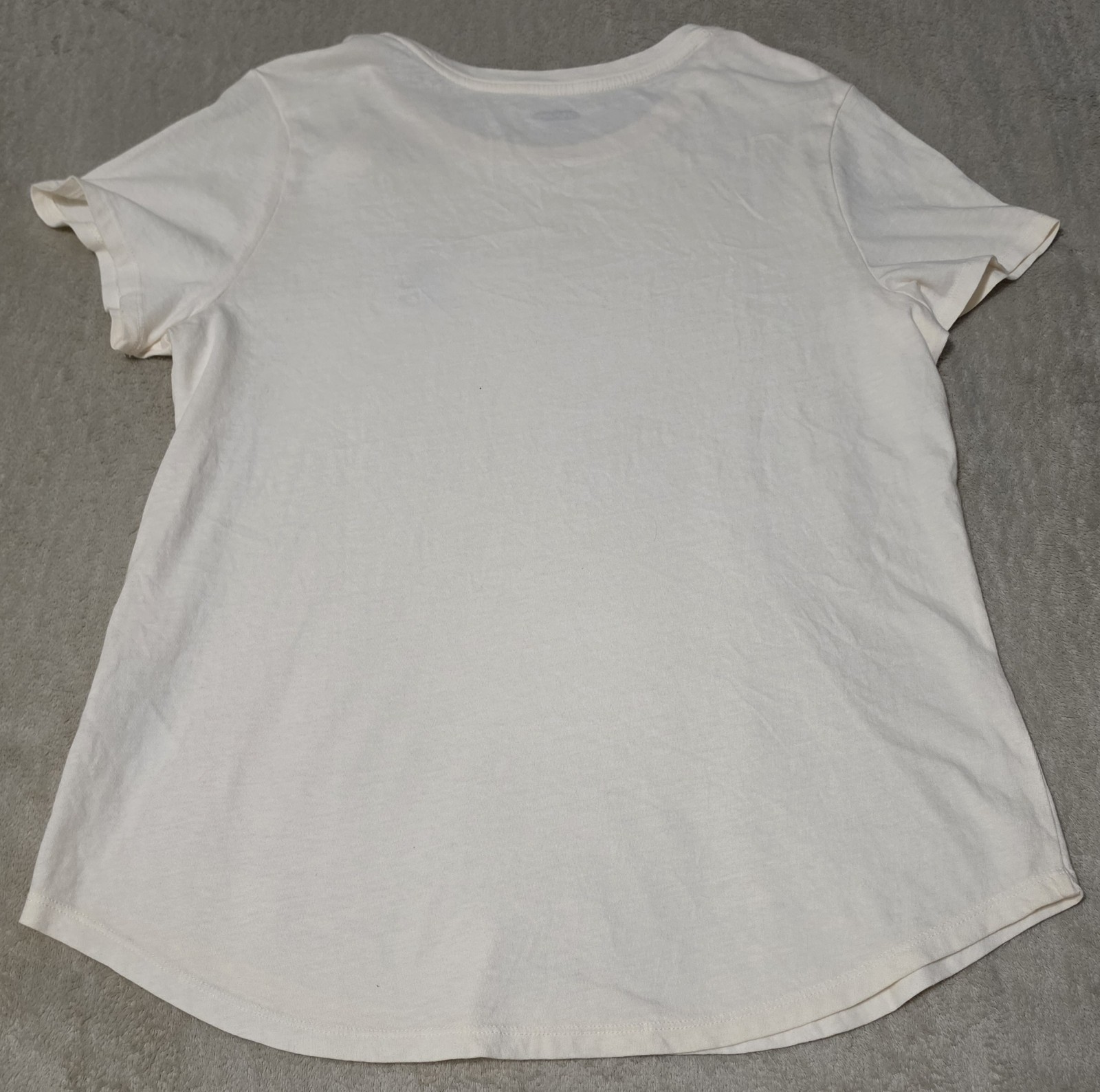 Old Navy Everywhere Fir Sure Graphic T-Shirt Size Large Off White Short Sleeve